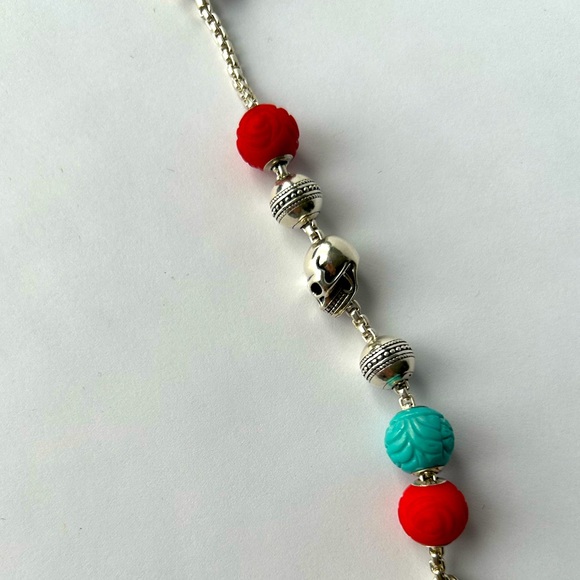 Karma Red Rose Bamboo Coral Charm - Picture 4 of 4